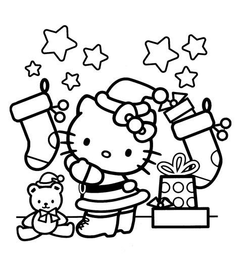 Ultimate Hello Kitty Christmas Coloring Pages Collection